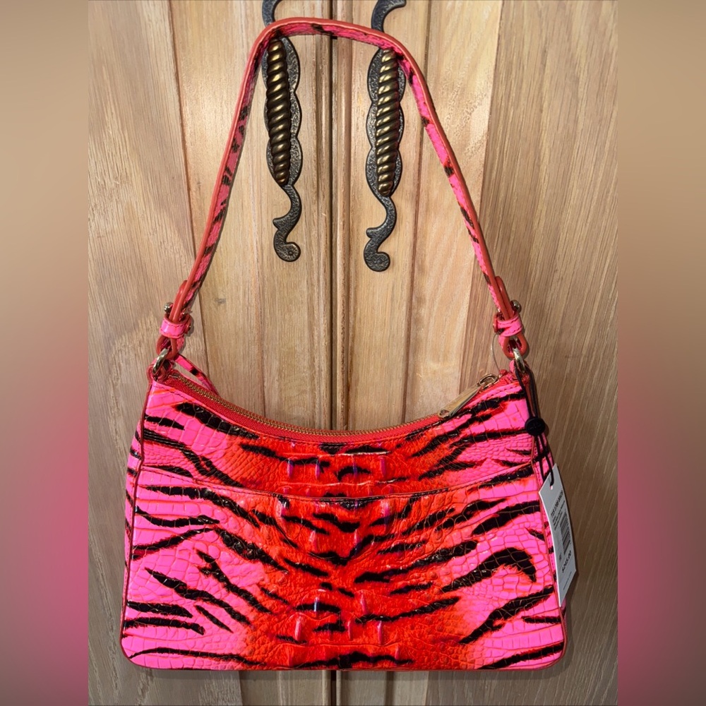 Brahmin Esme Pink Feline Ombré handbag